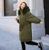 2018 Winter Large Fur Collar Hooded Thick Coat