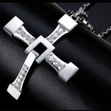 Titanium Necklace and  Pendant Cross .925