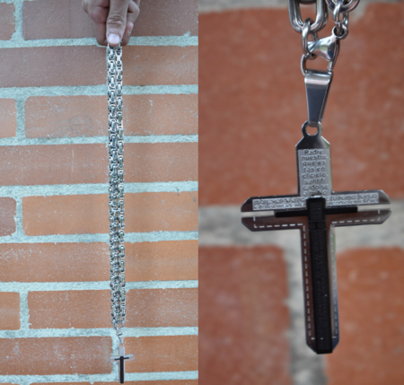 CROSS SELF-DEFENSE NECKLACE WHIP - OUR FATHER