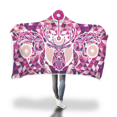 Forest Psychedelic Hooded Blanket