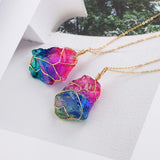 Rainbow Quartz Crystal Necklace- Free with Purchase.