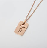 Heart Lock & Key Set Stainless Steel Bangle Necklace Jewelry Set