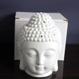 Black Buddha Head  Ceramic Aromatherapy Furnace