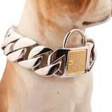 Cuban Link Dog Collar Stainless Steel