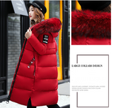 Feather Padded Long Coat