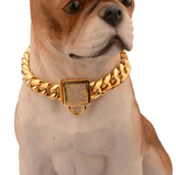 Cuban Link Dog Collar Stainless Steel