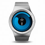 Cool  Steel Quartz Wristwatch