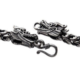Sterling Silver Dragon Chain - Handmade Vintage 925 Necklace (18, 5.5mm)