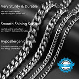 PROSTEEL Stainless Steel Chain Mens Jewelry Collares Hombre Man Chunky Necklace Titanium Steel Collar Men Cuban Link Chain