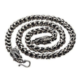 Sterling Silver Dragon Chain - Handmade Vintage 925 Necklace (18, 5.5mm)