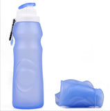 Silicone Foldable Water Bottle - Perfect for Running, Biking, Jogging, Hiking, Camping, Picnic, Yoga and Travel etc.