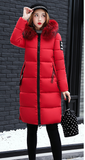 Feather Padded Long Coat