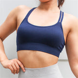 Seamless Hollow Out Fitness Gym Bra