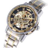 Manual Mechanical Watch (Gold Band)