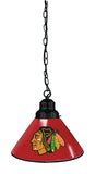 Chicago Blackhawks Pendant Light with Red Shades