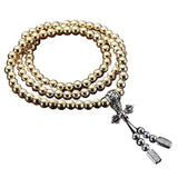 Self Defense 108 Buddha Beads Necklace