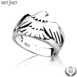 Silver Eagle Glossy Ring  Handmade Jewelry