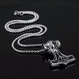 Thor Hammer Mjolnir Viking Amulet Necklace