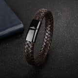 Luxury Braided Leather Bracelet
