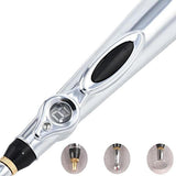 Acupuncture Pen + 2 Gel & Massage Heads+ FREE Ear Acupuncture Point Probe